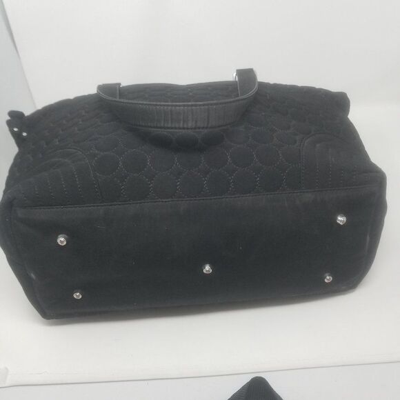 Vera Bradley Ultimate Baby Quilted Performance Twill Black Diaper Bag Change Pad - Picture 7 of 11